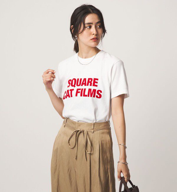 UNITED ARROWS green label relaxing「【別注】＜SQUARE CATFILMS＞フォトプリント Tシャツ」|Tシャツ・カットソー|