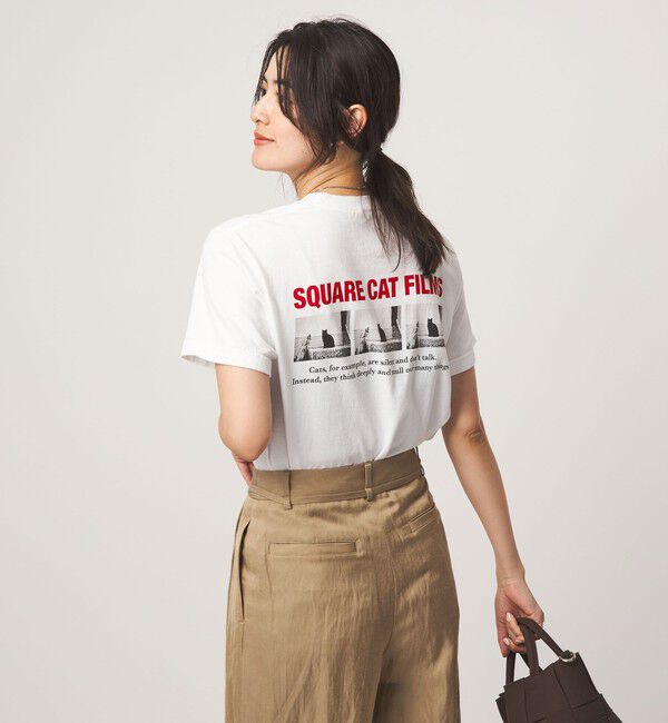 UNITED ARROWS green label relaxing「【別注】＜SQUARE CATFILMS＞フォトプリント Tシャツ」|Tシャツ・カットソー|