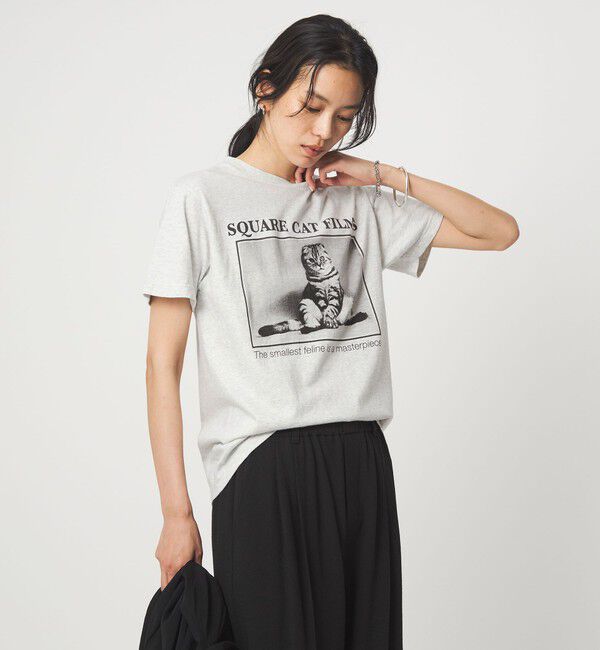 UNITED ARROWS green label relaxing「【別注】＜SQUARE CATFILMS＞フォトプリント Tシャツ」|Tシャツ・カットソー|