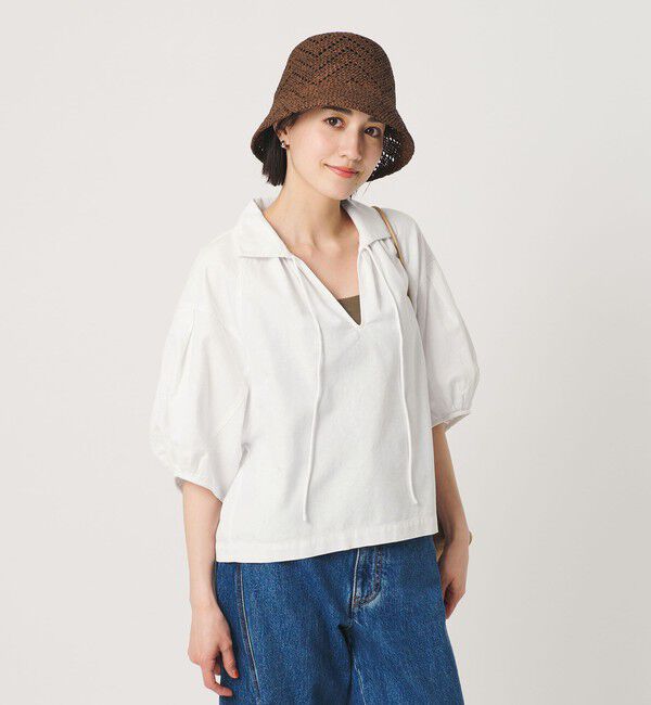 BEAUTY&YOUTH UNITED ARROWS「コットン麻 スキッパー チュニック ウォッシャブル」|チュニック|