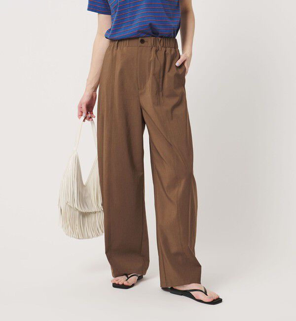 BEAUTY&YOUTH UNITED ARROWS「バックゴム カーブパンツ UVカット 防シワ ウォッシャブル」|チノ|MD.BROWN