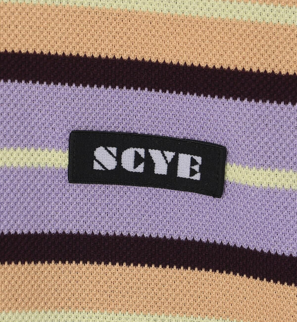  「SCYE BASICS | コットン 鹿の子ボーダーTシャツ MEN」|Tシャツ・カットソー|