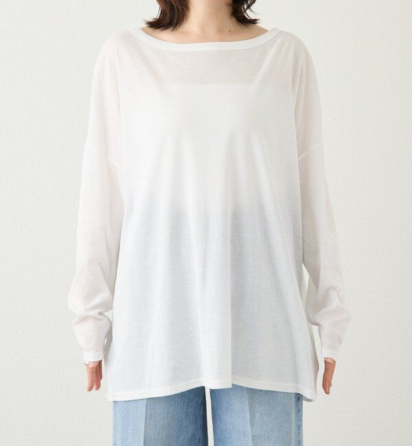 「【接触冷感/吸水速乾/ウオッシャブル】キュプラコットンオーバーサイズTee」|Tシャツ・カットソー|