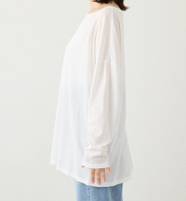  「【接触冷感/吸水速乾/ウオッシャブル】キュプラコットンオーバーサイズTee」|Tシャツ・カットソー|