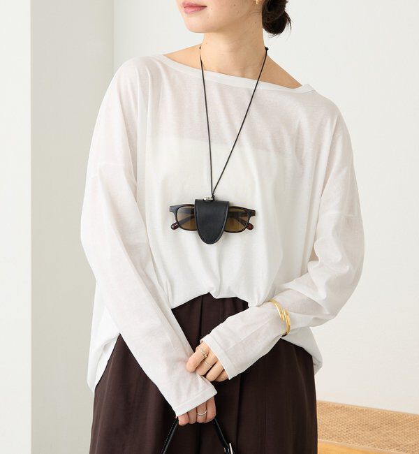  「【接触冷感/吸水速乾/ウオッシャブル】キュプラコットンオーバーサイズTee」|Tシャツ・カットソー|