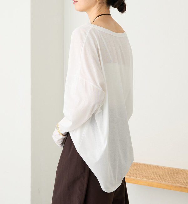  「【接触冷感/吸水速乾/ウオッシャブル】キュプラコットンオーバーサイズTee」|Tシャツ・カットソー|