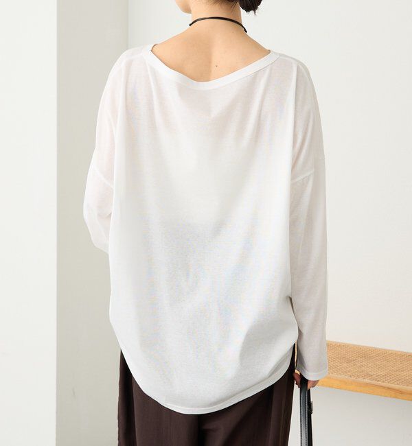  「【接触冷感/吸水速乾/ウオッシャブル】キュプラコットンオーバーサイズTee」|Tシャツ・カットソー|