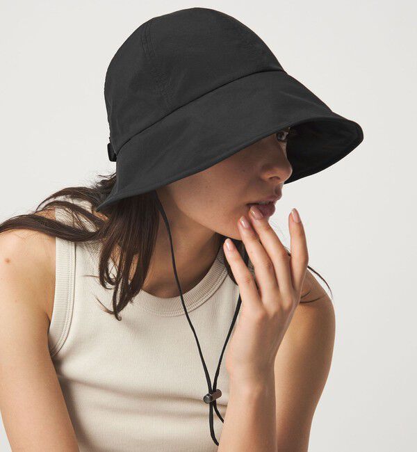 UNITED ARROWS green label relaxing「【WEB限定】2WAY コード キャップ / ハット UVカット」|キャップ・キャスケット|BLACK