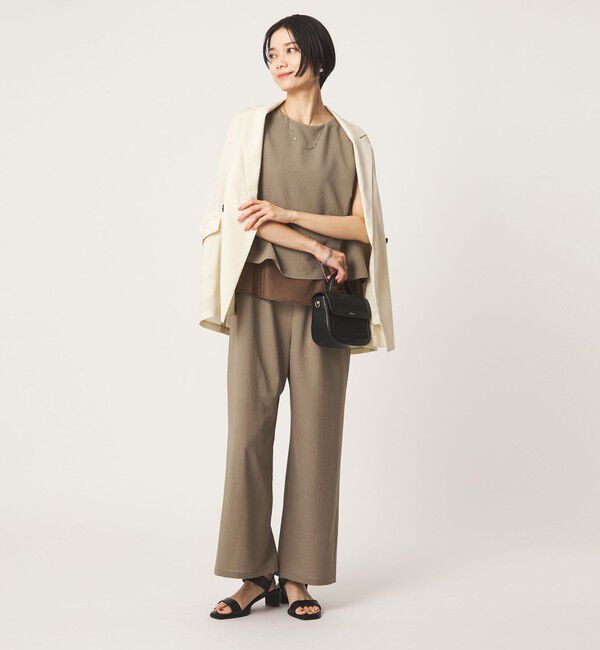UNITED ARROWS green label relaxing「【結論シリーズ】ダブルフレアオールインワン［size SHORT/TALLあり］」|オールインワン|