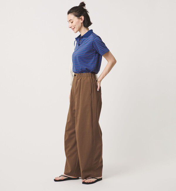 BEAUTY&YOUTH UNITED ARROWS「バックゴム カーブパンツ UVカット 防シワ ウォッシャブル」|チノ|