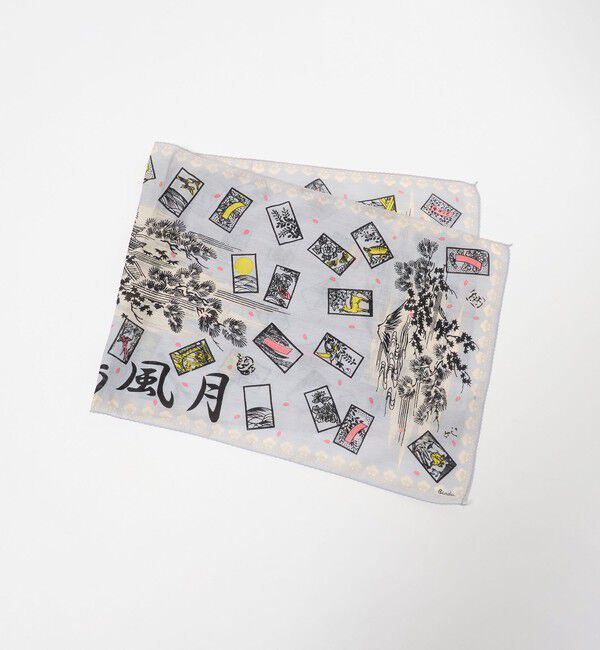 BEAUTY&YOUTH UNITED ARROWS「【別注】＜BINDU＞花鳥風月 花札 手ぬぐい」|バンダナ・スカーフ|LT.BLUE