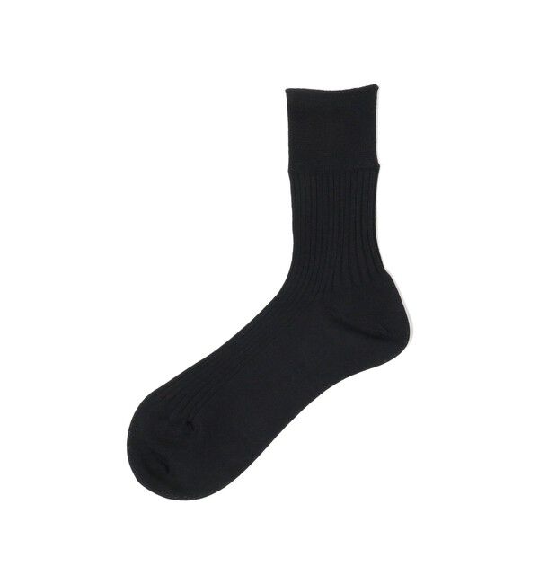Demi-Luxe BEAMS 「ハイゲージ リブソックス」|ソックス|BLACK