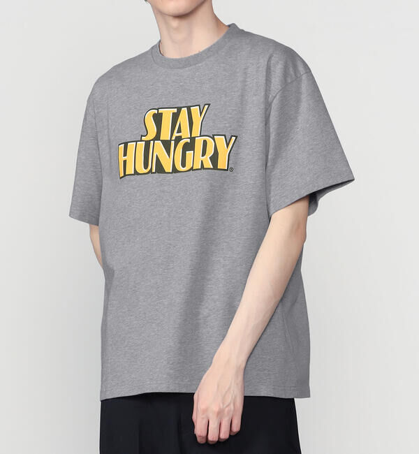  「STAY HUNGRY | ロゴ クルーネックTシャツ MEN」|Tシャツ・カットソー|GREY
