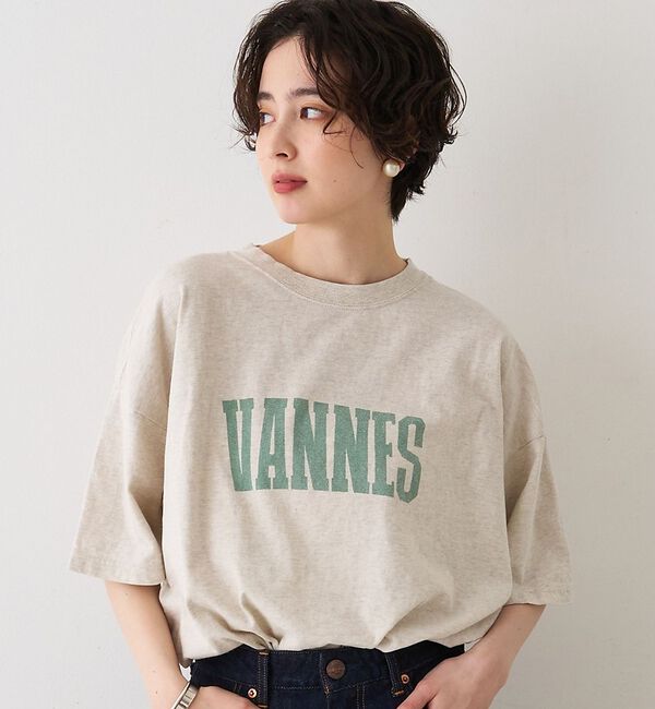 Rouge vif「【最終在庫入荷】【REMI RELIEF/レミレリーフ】別注 VANNES ロゴ」|Tシャツ・カットソー|ベージュ