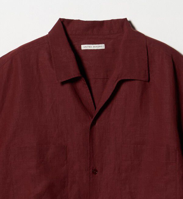UNITED ARROWS「リネンキャンブリック ワンピースオープンカラーシャツ」|シャツ・ブラウス|
