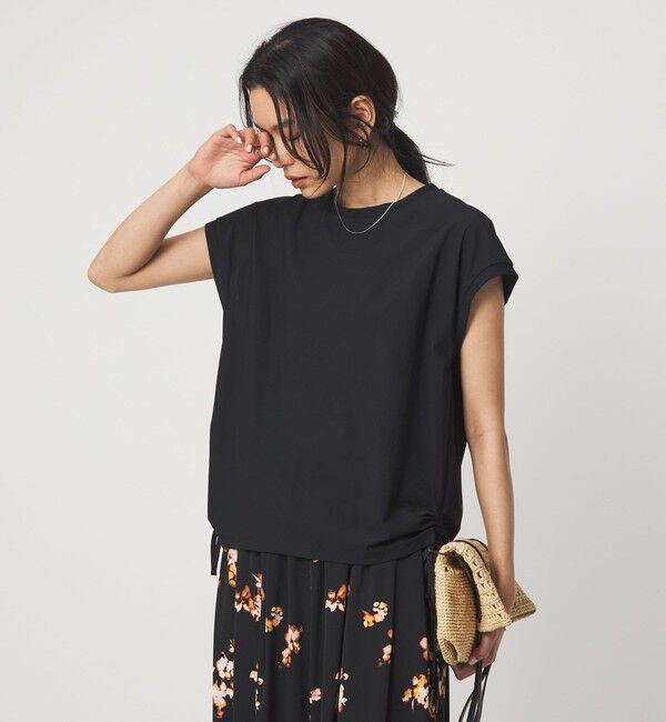 UNITED ARROWS green label relaxing「サイド ドロスト ノースリーブ カットソー」|Tシャツ・カットソー|