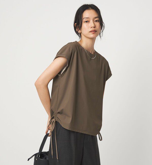 UNITED ARROWS green label relaxing「サイド ドロスト ノースリーブ カットソー」|Tシャツ・カットソー|OLIVE