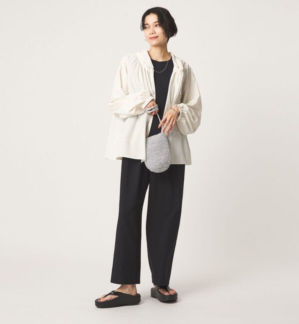 UNITED ARROWS green label relaxing「［size SHORTあり］フード ギャザー シャツ 」|シャツ・ブラウス|