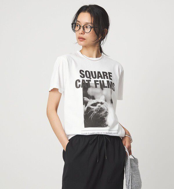 UNITED ARROWS green label relaxing「【別注】＜SQUARE CATFILMS＞フォトプリント Tシャツ」|Tシャツ・カットソー|