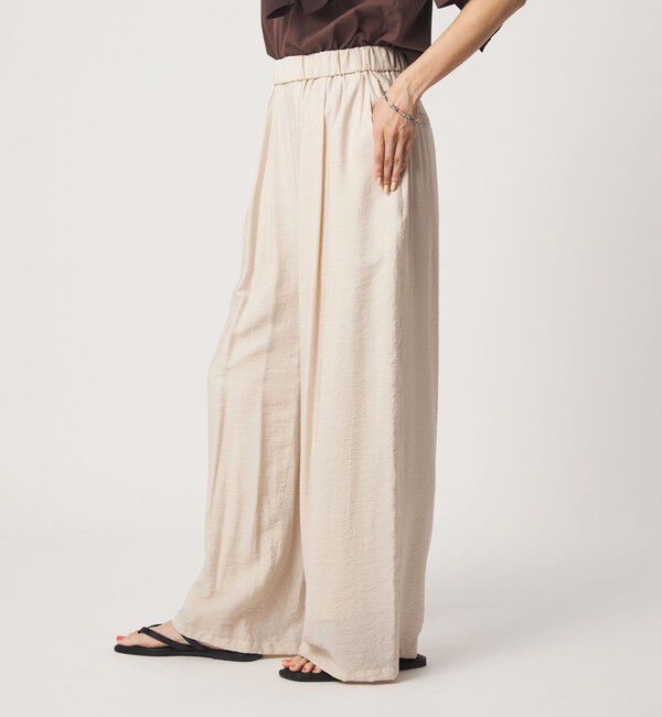 UNITED ARROWS green label relaxing「［size SHORTあり］【WEB限定】＜at ease＞ドロスト ワイド パンツ」|その他|NATURAL