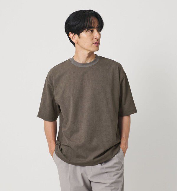 BEAUTY&YOUTH UNITED ARROWS「フラックス ライク アジャスト クルーネック Tシャツ 吸水速乾 ストレッチ 通気性」|Tシャツ・カットソー|