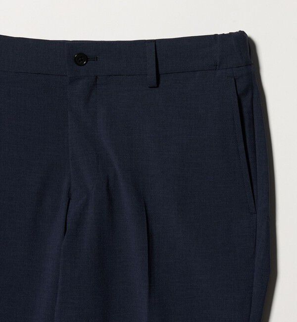 UNITED ARROWS green label relaxing「A+ ポリエステル ピンヘッド スタンダード イージー NP スラックス セットアップパンツ -ウォッシャブル・」|スラックス|