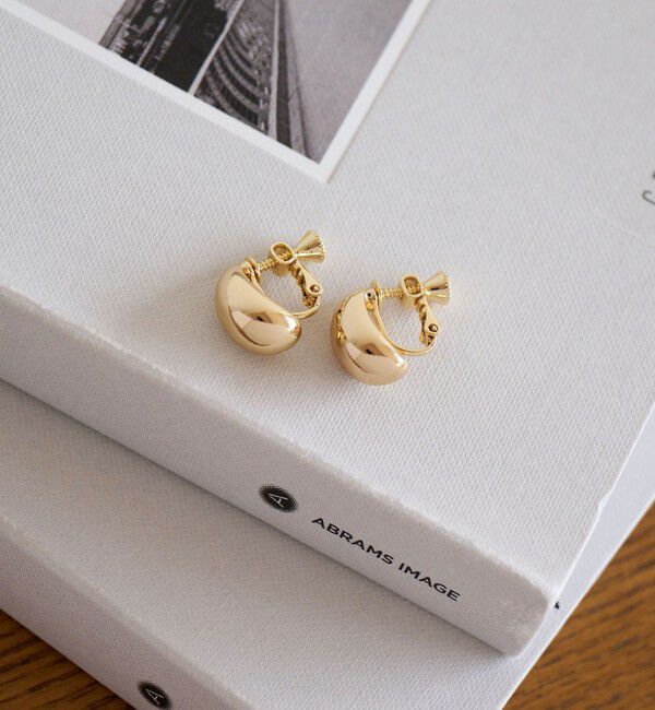 UNITED ARROWS green label relaxing「【WEB限定】ドロップモチーフ イヤリング」|イヤリング|GOLD