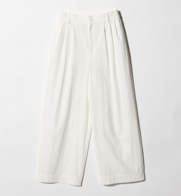 UNITED ARROWS「ツイル ダブルタック イージーパンツ OFF WHITE」|チノ|