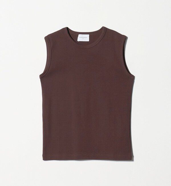 UNITED ARROWS「コットン フライス ノースリーブトップス」|Tシャツ・カットソー|