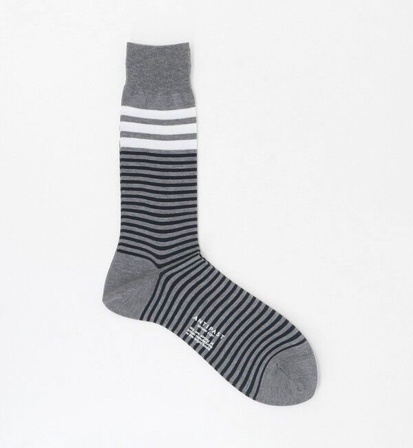 UNITED ARROWS「＜ANTIPAST＞カラーボーダー ソックス」|ソックス|MD.GRAY