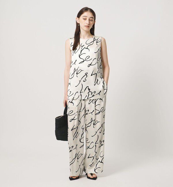 UNITED ARROWS「アブストラクト プリント パンツ」|チノ|