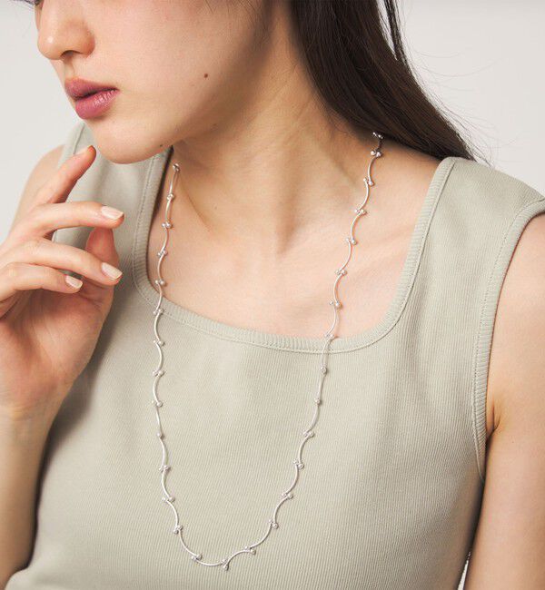 UNITED ARROWS green label relaxing「ボール＆バー デザインチェーン ネックレス」|ネックレス|SILVER