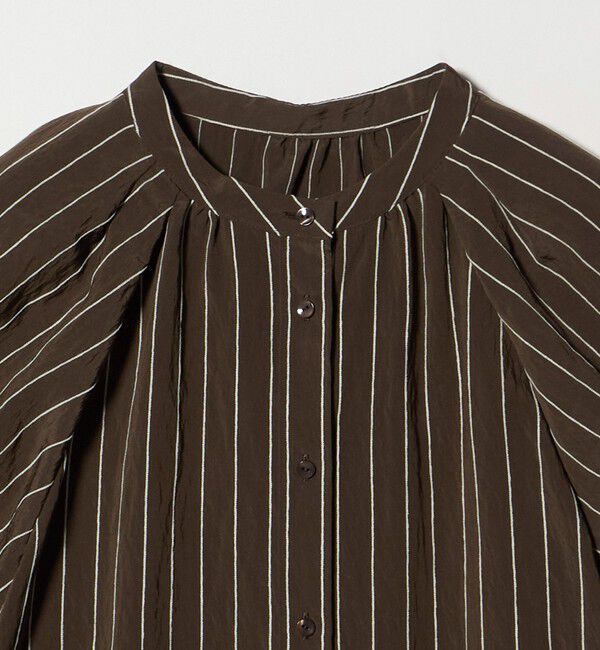 UNITED ARROWS green label relaxing「スタンド ストライプ ブラウス」|シャツ・ブラウス|