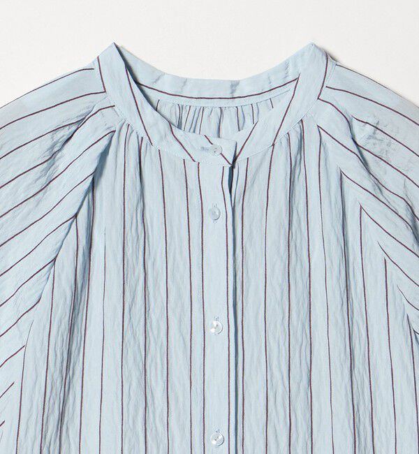 UNITED ARROWS green label relaxing「スタンド ストライプ ブラウス」|シャツ・ブラウス|