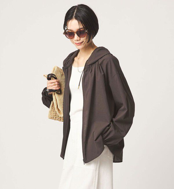 UNITED ARROWS green label relaxing「［size SHORTあり］フード ギャザー シャツ 」|シャツ・ブラウス|