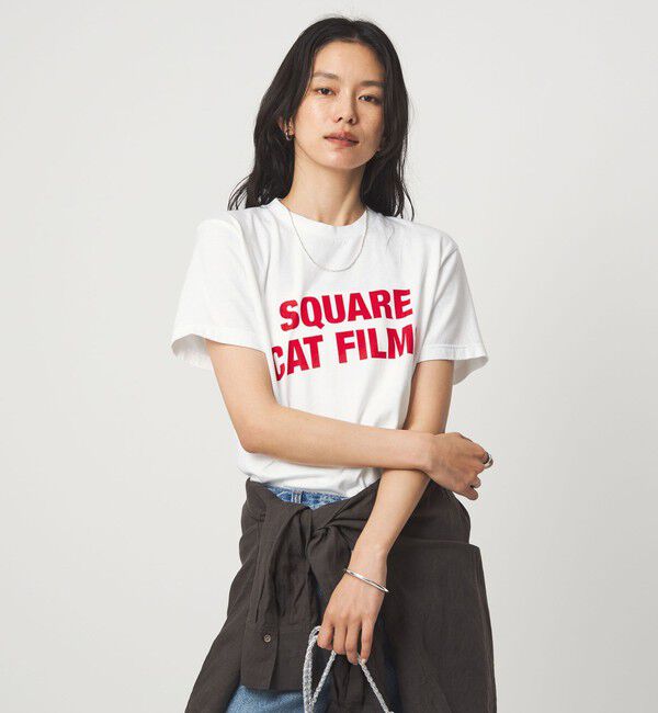 UNITED ARROWS green label relaxing「【別注】＜SQUARE CATFILMS＞フォトプリント Tシャツ」|Tシャツ・カットソー|