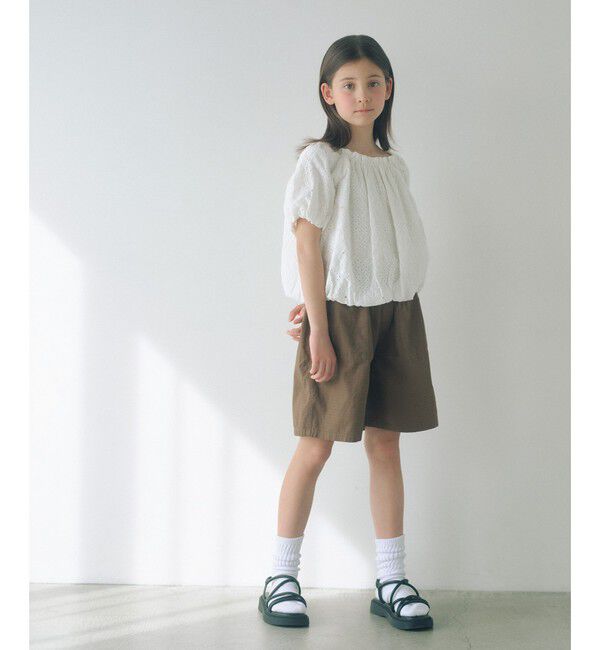 UNITED ARROWS green label relaxing「デザイン レース ブラウス / キッズ 140cm-160cm」|シャツ・ブラウス|