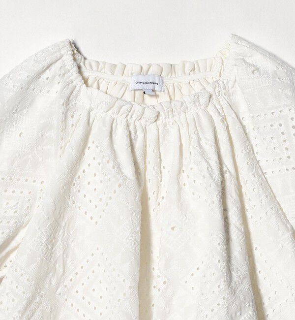 UNITED ARROWS green label relaxing「デザイン レース ブラウス / キッズ 140cm-160cm」|シャツ・ブラウス|