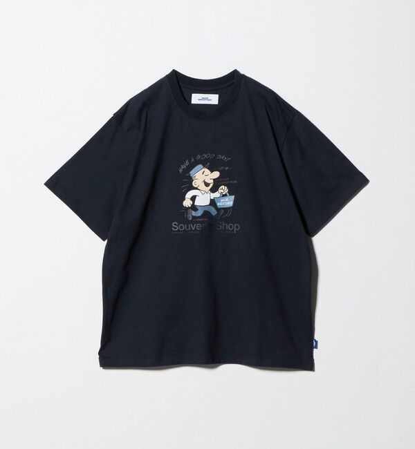 NICE WEATHER「＜NICE WEATHER＞アイコニックプリント Tシャツ」|Tシャツ・カットソー|NAVY