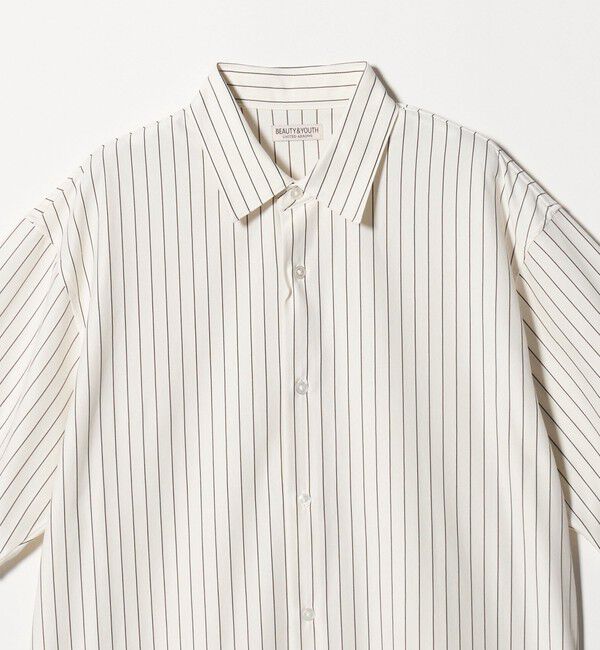 BEAUTY&YOUTH UNITED ARROWS「金政メリヤス ストライプ スクエア フィット レギュラー シャツ」|シャツ・ブラウス|