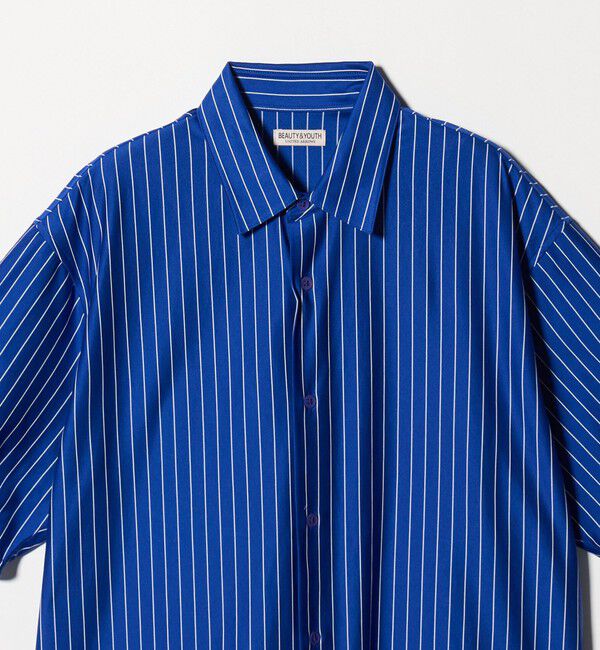 BEAUTY&YOUTH UNITED ARROWS「金政メリヤス ストライプ スクエア フィット レギュラー シャツ」|シャツ・ブラウス|