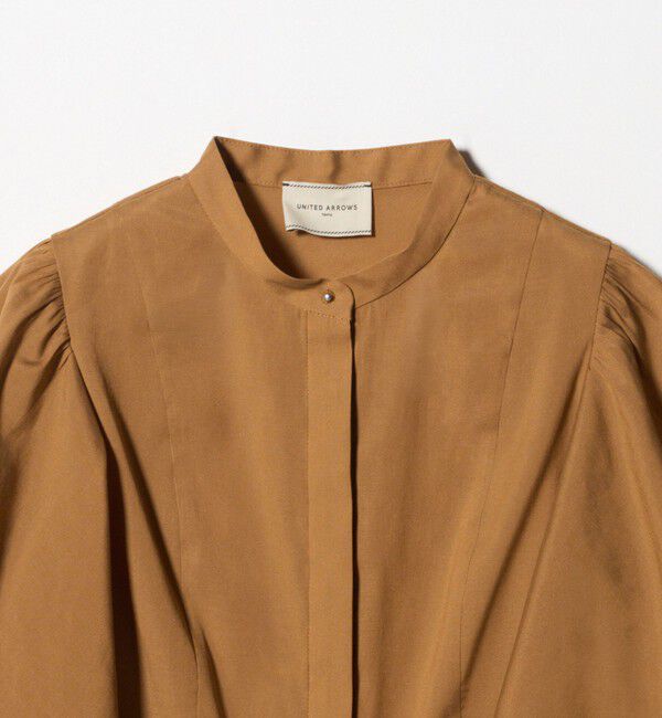 UNITED ARROWS「オーガンジー ペプラム フレア ブラウス ‐ウォッシャブル‐」|シャツ・ブラウス|