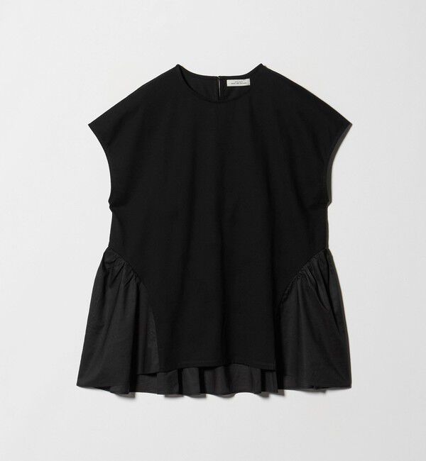 UNITED ARROWS green label relaxing「エアリー ボリューム カットソー 接触冷感」|Tシャツ・カットソー|BLACK