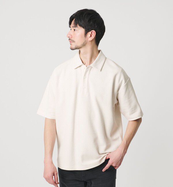 BEAUTY&YOUTH UNITED ARROWS「【WEB限定 WARDROBE SMART】エアリー カノコ ポロシャツ	【抗菌防臭・UVカット】」|ポロシャツ|OFF WHITE