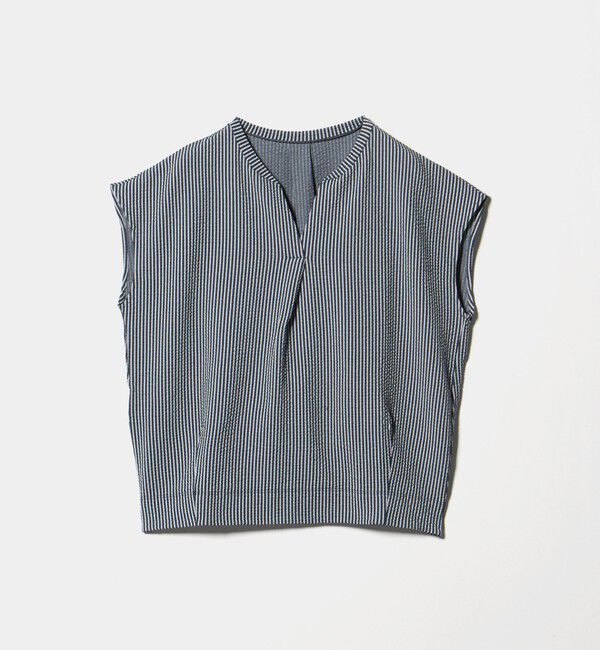 UNITED ARROWS green label relaxing「サッカー タック フレンチスリーブ カットソー UVカット」|Tシャツ・カットソー|COBALT
