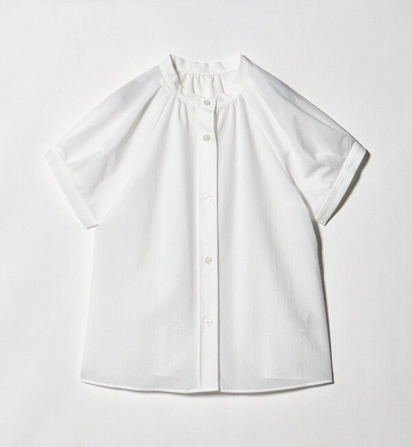 UNITED ARROWS green label relaxing「スタンドネック 2WAY ブラウス」|シャツ・ブラウス|WHITE