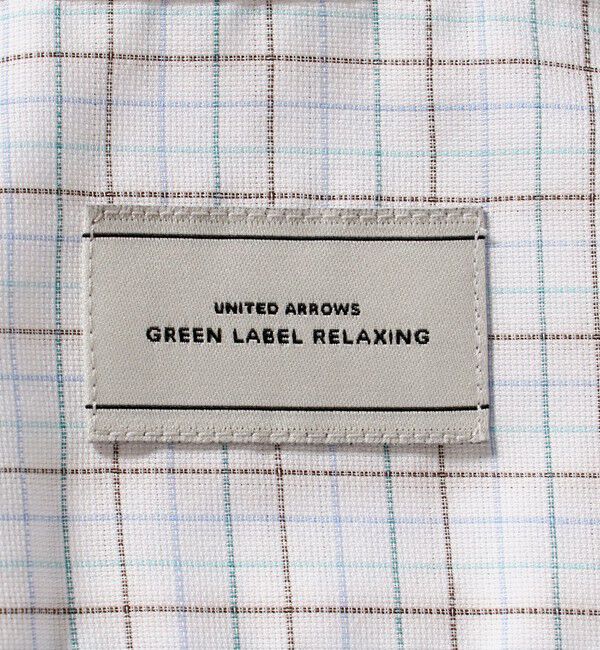 UNITED ARROWS green label relaxing「エブリット TC パナマ チェック スタンダード ボタンダウン ショートスリーブ シャツ -イージーアイロン・」|シャツ・ブラウス|