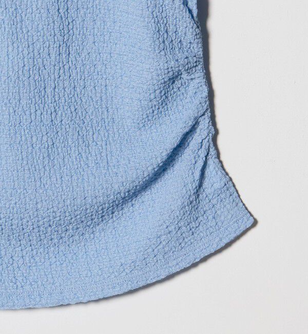 BEAUTY&YOUTH UNITED ARROWS「ベロア パイピング ギャザー カットソー」|Tシャツ・カットソー|