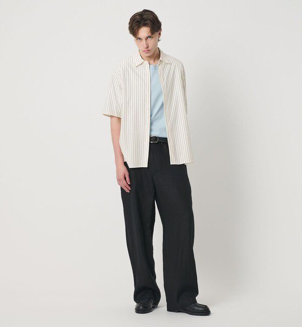 BEAUTY&YOUTH UNITED ARROWS「金政メリヤス ストライプ スクエア フィット レギュラー シャツ」|シャツ・ブラウス|