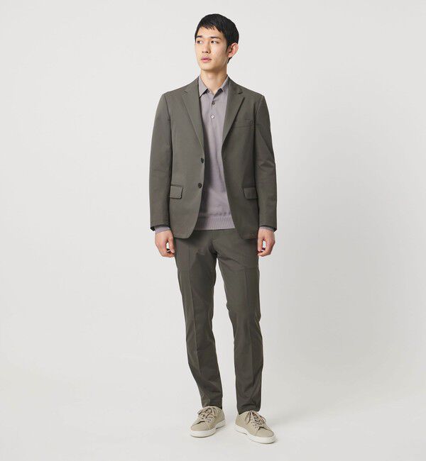 UNITED ARROWS「ダブルクロス シングル 2ボタン テーラードジャケット UA COZY ウォッシャブル ２WAYストレッチ はっ水」|スーツ|